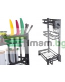 Кухненска етажерка органайзер за подправки и аксесоари 3 нива